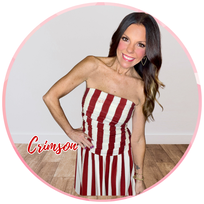 red game day dresses All-Star Gameday Dress- Red/White