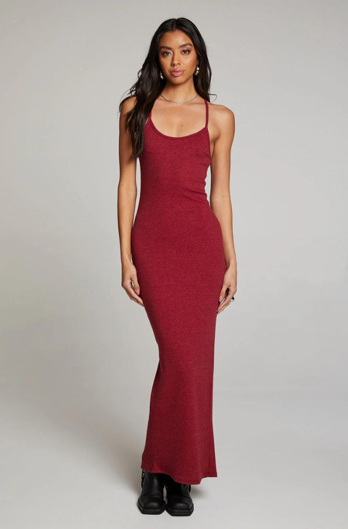 red maxi dress sale Chaser Emma Blood Red Maxi Dress