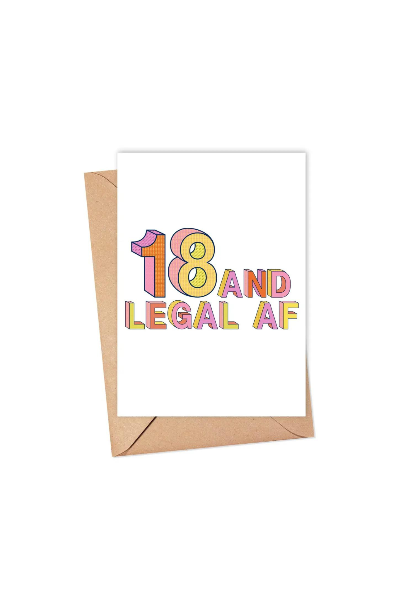 18 and Legal AF Birthday Card Style House Frisco