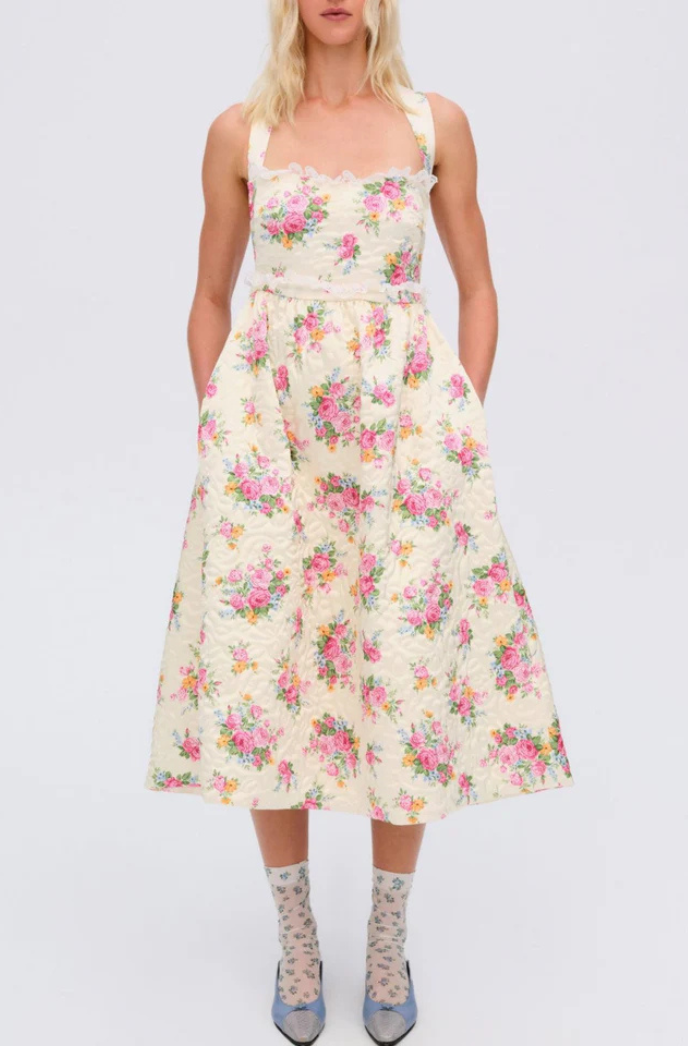 love rider midi dress For Love & Lemons Raleigh Midi Dress