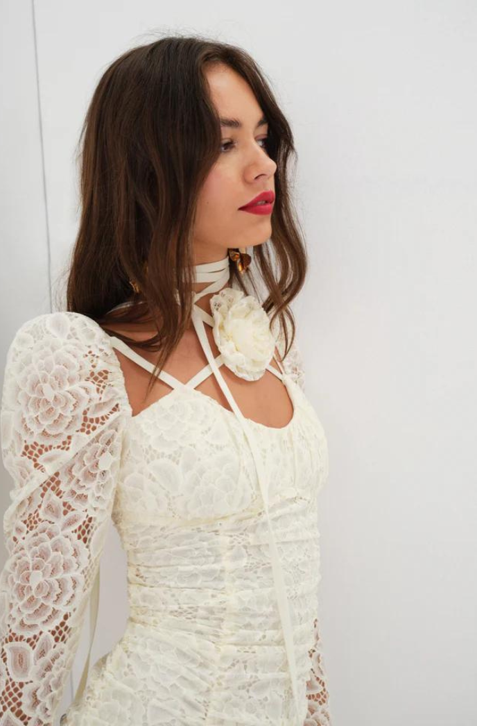 knee length dresses for ladies For Love & Lemons Kate Mini Dress - Yellow main image 1