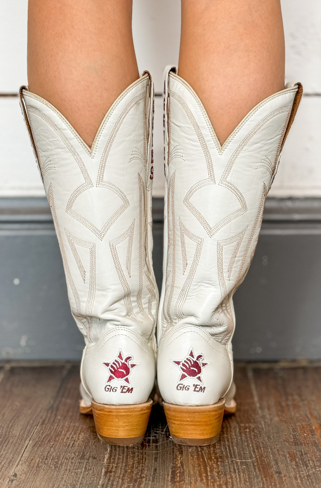 Gameday Women's Ivory Western Boot Texas A&M Aggies Carrie