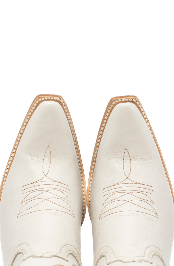 white leather dress boots Gameday Women's Ivory Western Boot - Texas State Bobcats
