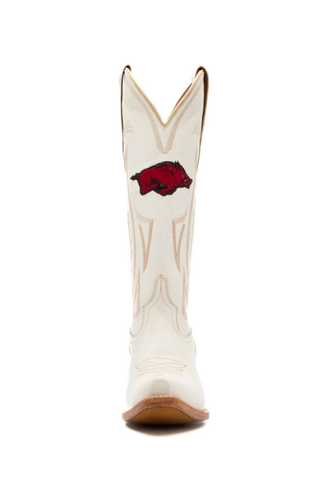 Gameday Women's Ivory Western Boot - Arkansas Razorbacks - Carrie