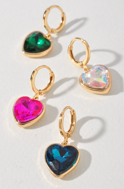 Heart Huggies Earrings