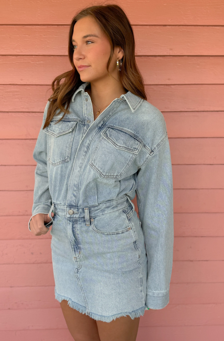 Nina Long Sleeve Mini Dress