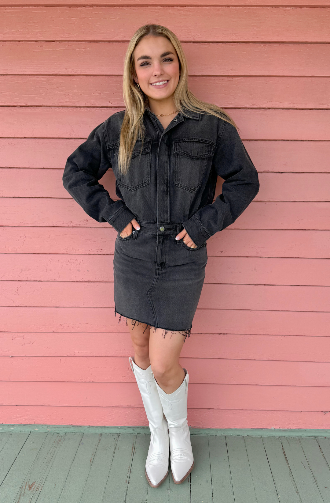 Nina Long Sleeve Mini Dress - Station