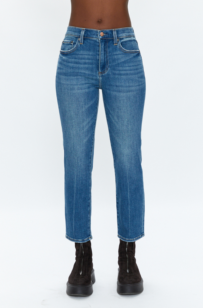 Monroe Crop High Rise Cigarette Crop Jeans Amaya Pistola Denim