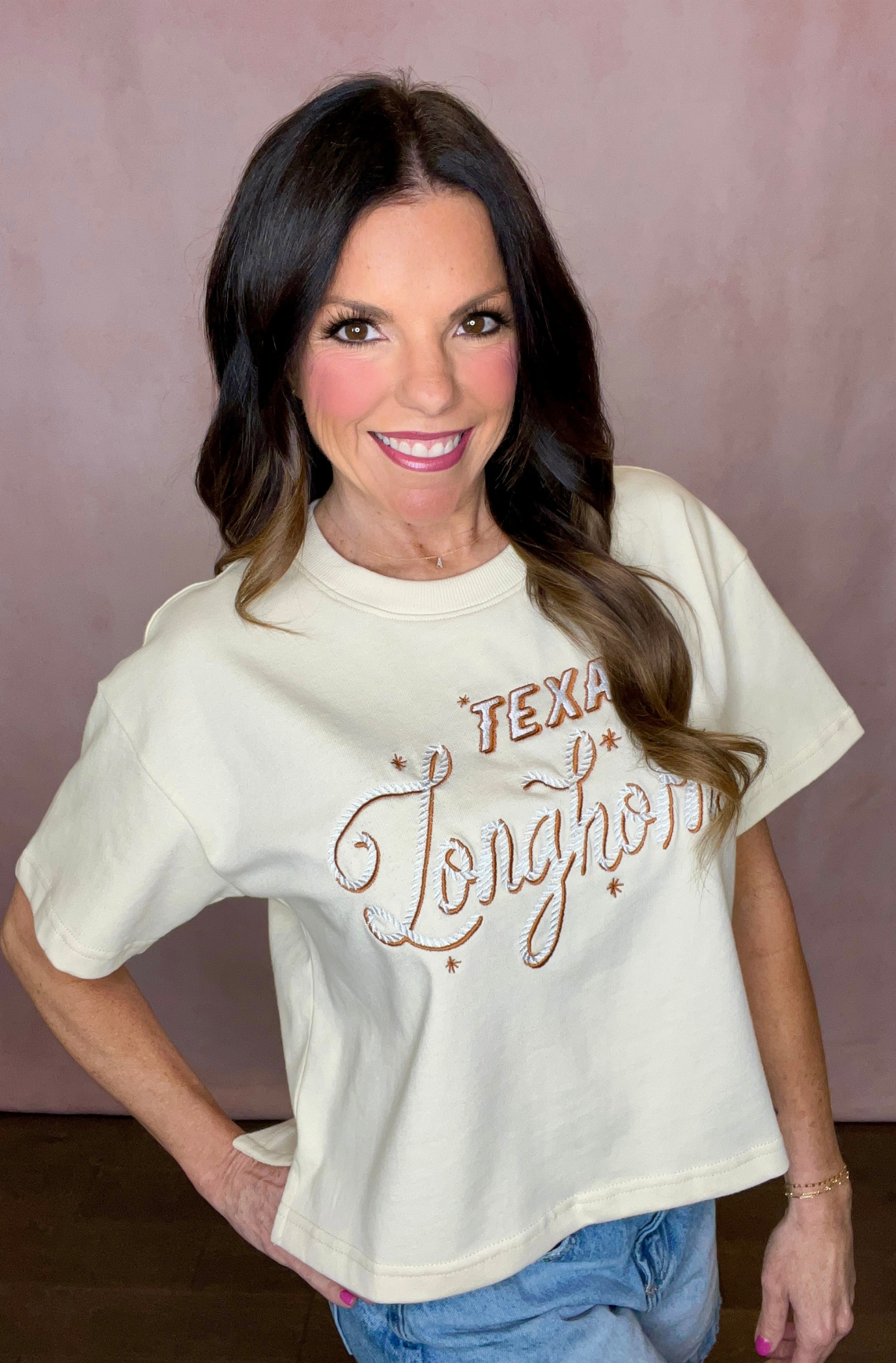 Texas Lasso Luxe Heavyweight Crop Tee – Style House Frisco