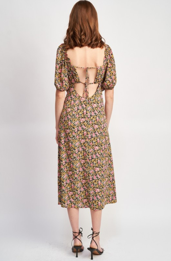 phoebe midi dress Pheobe Midi Dress in Pindell Black 2