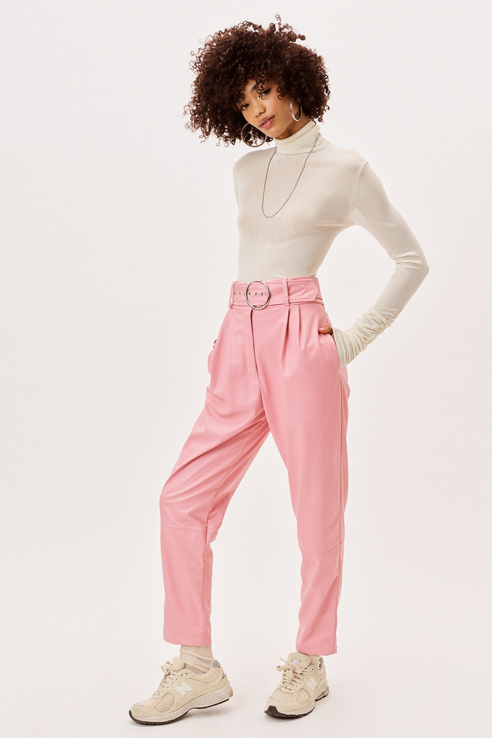 【新品タグ付】L'Appartement Palm Tree Pants ピンク Talia Pant - For Love & Lemons (FINAL SALE) – Style House Frisco