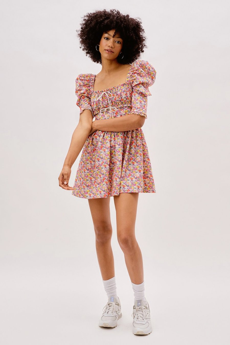 love and lemons dress For & 'Rosalyn' in Blue HONEY HIRE BOUTIQUE Babys breath flowers lend a delicate romance to this chic white midi dress For Love & Lemons -
